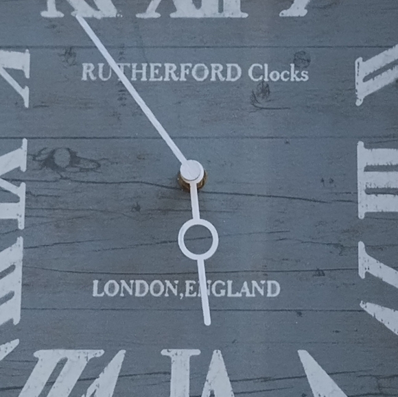 Rutherford Wall Clock London England 14 " Grey Big Sturdy Square Clock - Picture 7 of 7